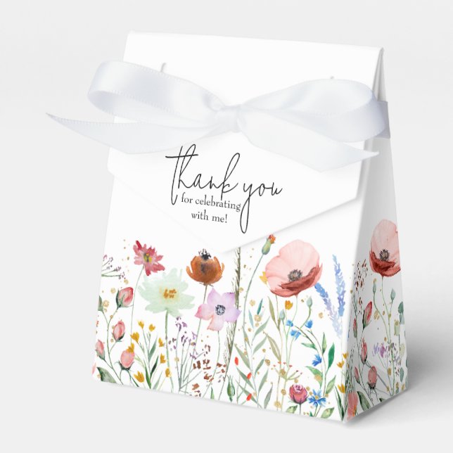 Ballotins Baby shower fleur sauvage (Verso)
