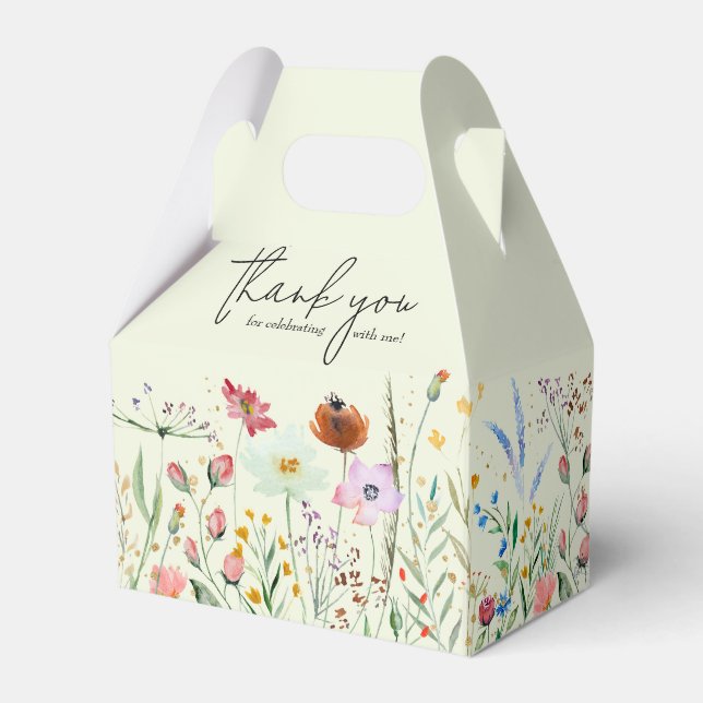 Ballotins Baby shower fleur sauvage (Verso)