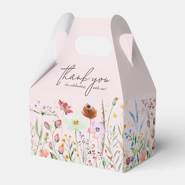 Ballotins Baby shower fleur sauvage (Verso)