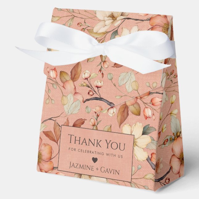 Ballotins Baby shower Fleur sauvage en terre cuite personnal (Recto)