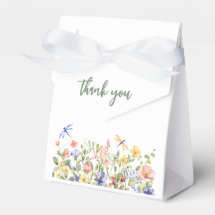 Ballotins Baby shower Fleur sauvage vert bébé en fleurs