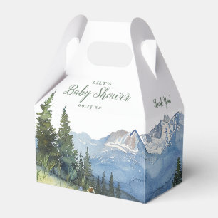 Ballotins Baby shower Fleur sauvage Watercolor Mountain