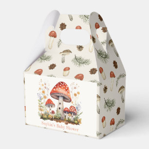 Ballotins Baby shower floral aux champignons