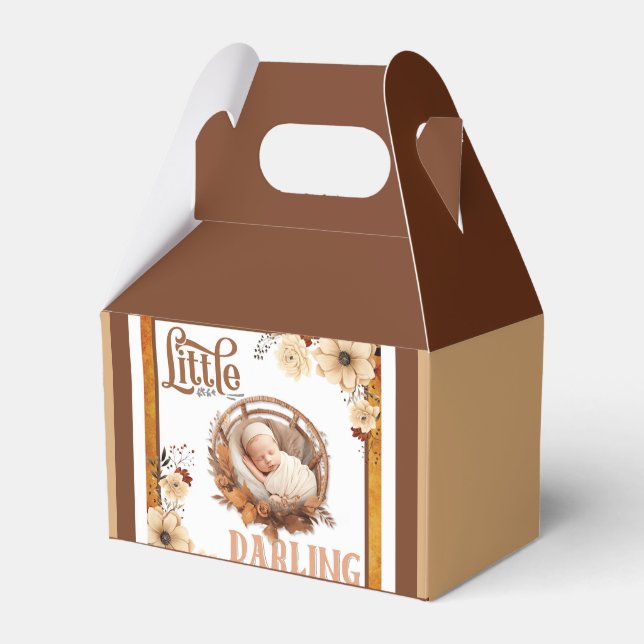 Ballotins Baby shower Floral Boho rustique (Verso)