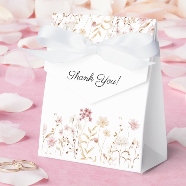 Ballotins Baby shower Floral fleur sauvage Merci (Mariage)