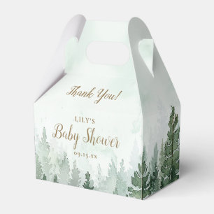 Ballotins Baby shower forestier rustique de pins