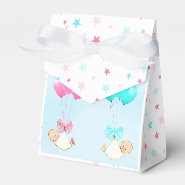 Ballotins Baby shower jumeaux (Verso)