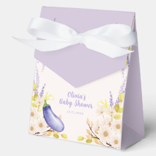 Ballotins Baby Shower Lavande Fleur d'Églantier Aubergine de