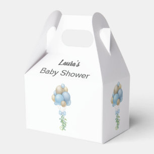 Ballotins Baby shower minimaliste Bleu Bleu Garçon