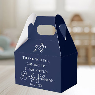 Ballotins Baby Shower Minimaliste Bleu Minuit sur Mesure