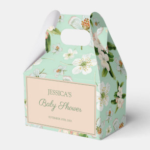 Ballotins Baby shower Motif vintage de fleurs de printemps