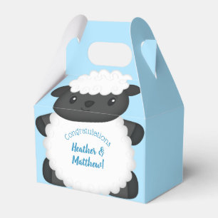 Ballotins Baby shower mouton bleu