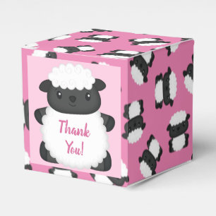 Ballotins Baby shower mouton ferme rose fille