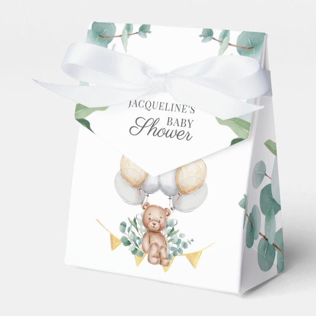 Ballotins Baby shower Ours Bois Blondes Attendre prématuréme (Verso)