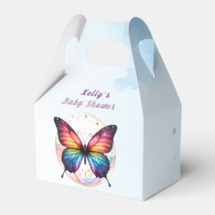 Ballotins Baby Shower Papillon Arc-en-ciel  Merci