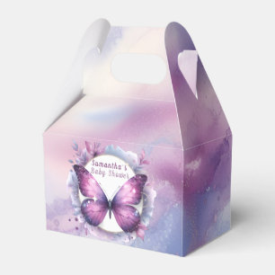 Ballotins Baby shower papillon pourpre