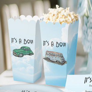 Ballotins Baby shower pour un garçon, fourgonnette et berlin