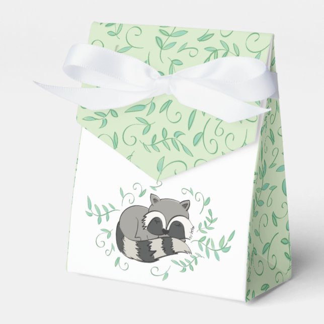 Ballotins Baby shower Raccoon (Verso)