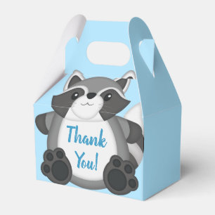Ballotins Baby shower Raccoon bleu