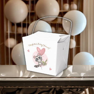 Ballotins Baby shower raccoon minimaliste Cute