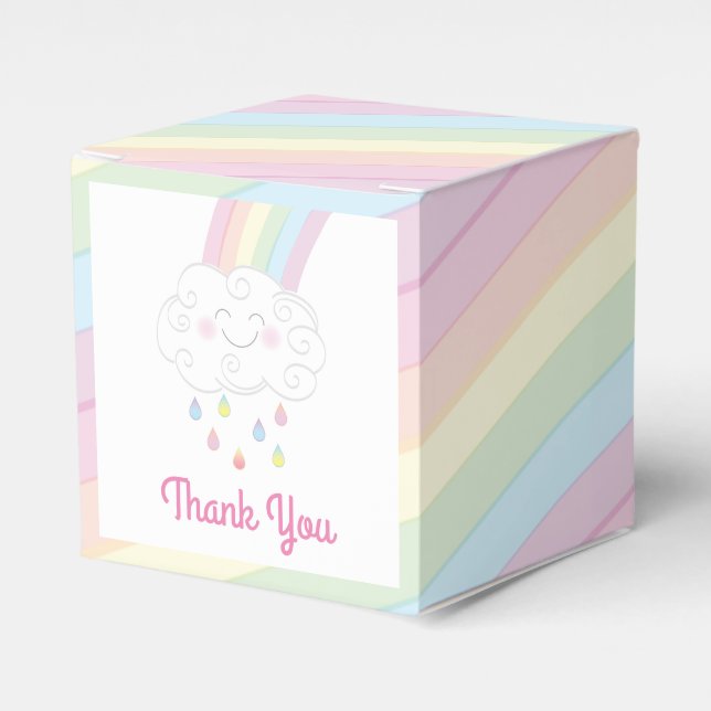 Ballotins Baby shower Raindrops Rainbow (Verso)