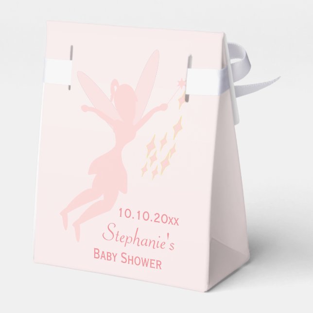 Ballotins Baby shower rose Fairy (Arrière)