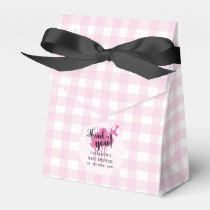 Ballotins Baby Shower Rose Pâle Gingham Mignon
