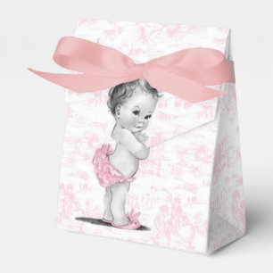 Ballotins Baby shower rose Toile