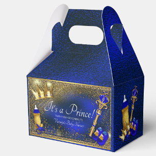 Ballotins Baby-Shower Royal Blue Gold Prince