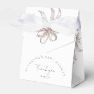 Ballotins Baby shower ruban coquette violet