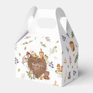 Ballotins baby shower rustique d'animaux de bois