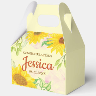 Ballotins Baby Shower Tournesol Mignon 5"l x 3"L x 6.5"h