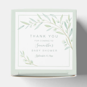 Ballotins Baby shower Verdure Élégante aquarelle Foliage