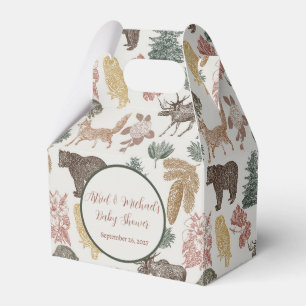 Ballotins Baby shower vintage d'animaux de bois