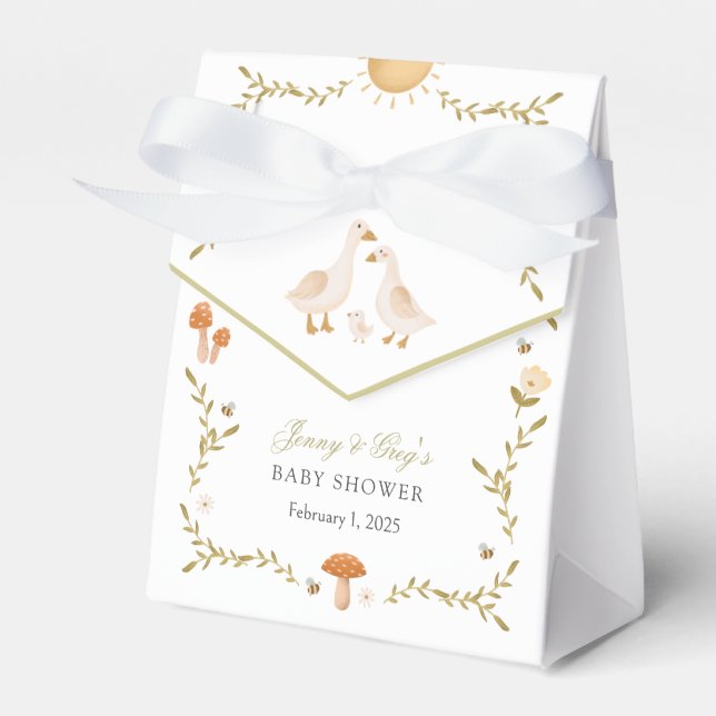 Ballotins Baby shower vintage d'oie (Verso)
