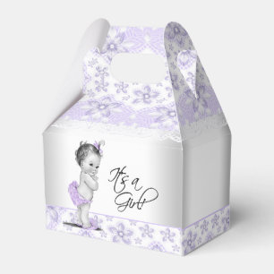 Ballotins Baby Shower Violet Lavande et Gris
