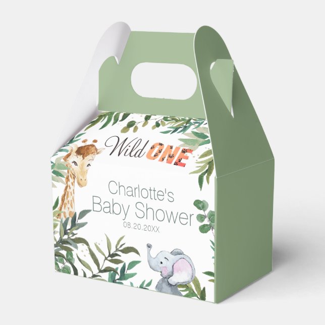 Ballotins Baby shower Wild One Safari Jungle Ballotin (Verso)