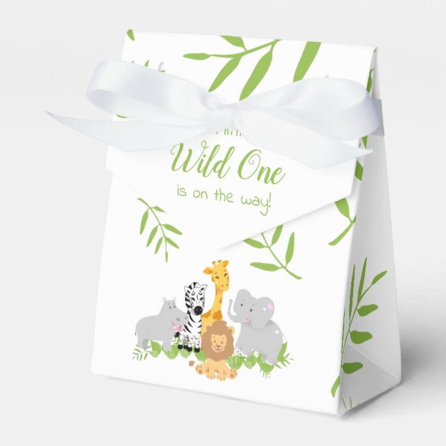 Ballotins Baby shower Wild One Safari Jungle Ballotin (Verso)
