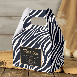 Ballotins Bachelorette très heureuse Merci Zebra BW ID1151