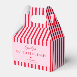 Ballotins Bachelorte Retro Rose & Red Stripes