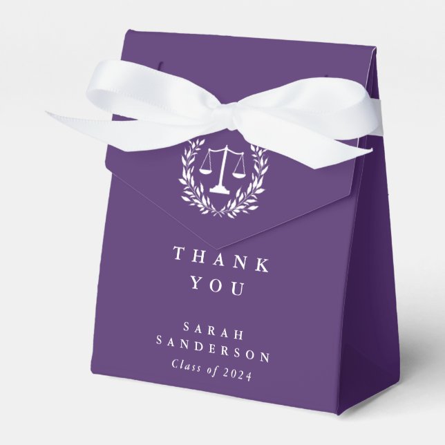 Ballotins Balances en Droit Violet+Laurel Diplôme de Wreath (Verso)