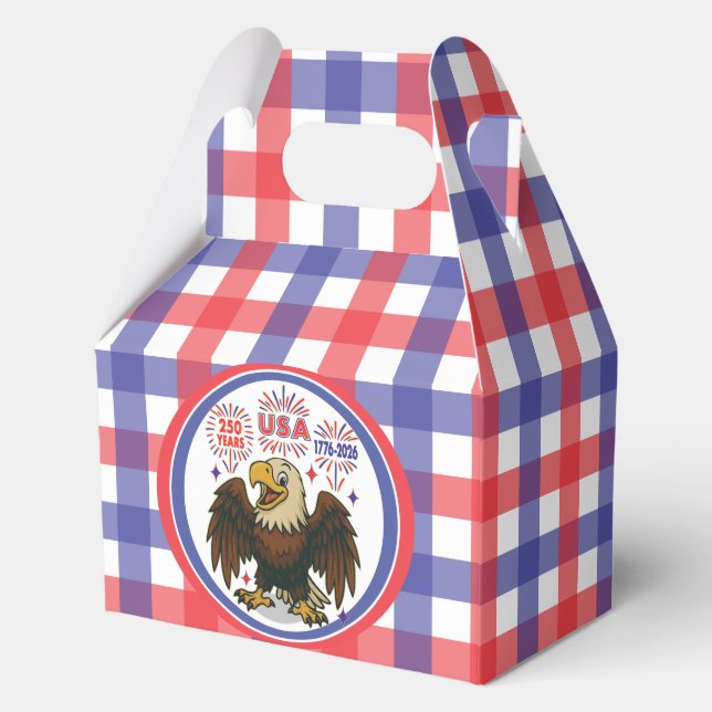 Ballotins Bald Eagle avec Fireworks - USA 250 ans 1776-2026 (Recto)