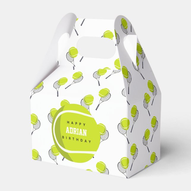 Ballotins Balle de Tennis & Raquette Raquette Anniversaire (Verso)