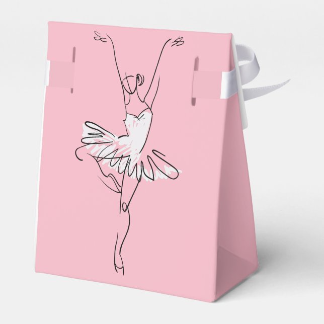 Ballotins Ballerina nom personnalisé et ballotin couleur (Arrière)
