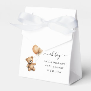 Ballotins Ballons d'ours en peluche Baby shower Genre neutre