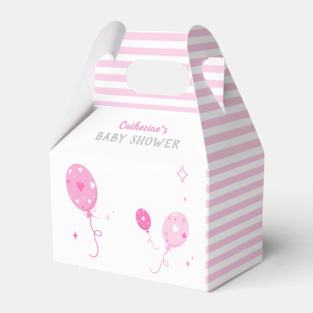 Ballotins Ballons roses mignons Baby shower Ballotin 🎀 (Verso)