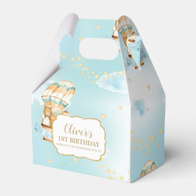 Ballotins Balloon à air chaud mignon Animaux Garçon fête d'a (Verso)