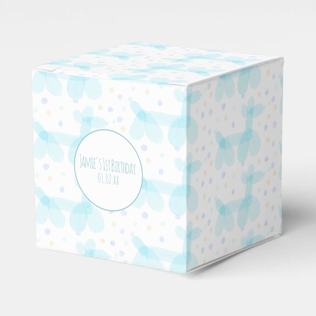 Ballotins Balloon d'anniversaire Animaux Blue Pastel Balloti (Verso)