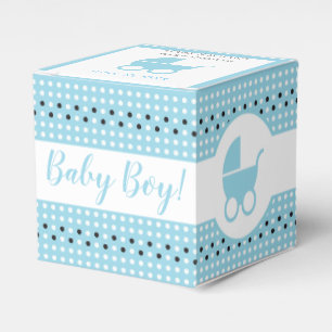 Ballotins Ballotin baby shower avec poussette 2" x 2" - Garç