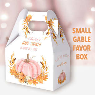 Ballotins Ballotin Baby shower de Citrouille de chute rose